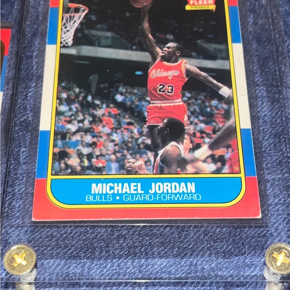 Michael Jordan Basketball Card - Red